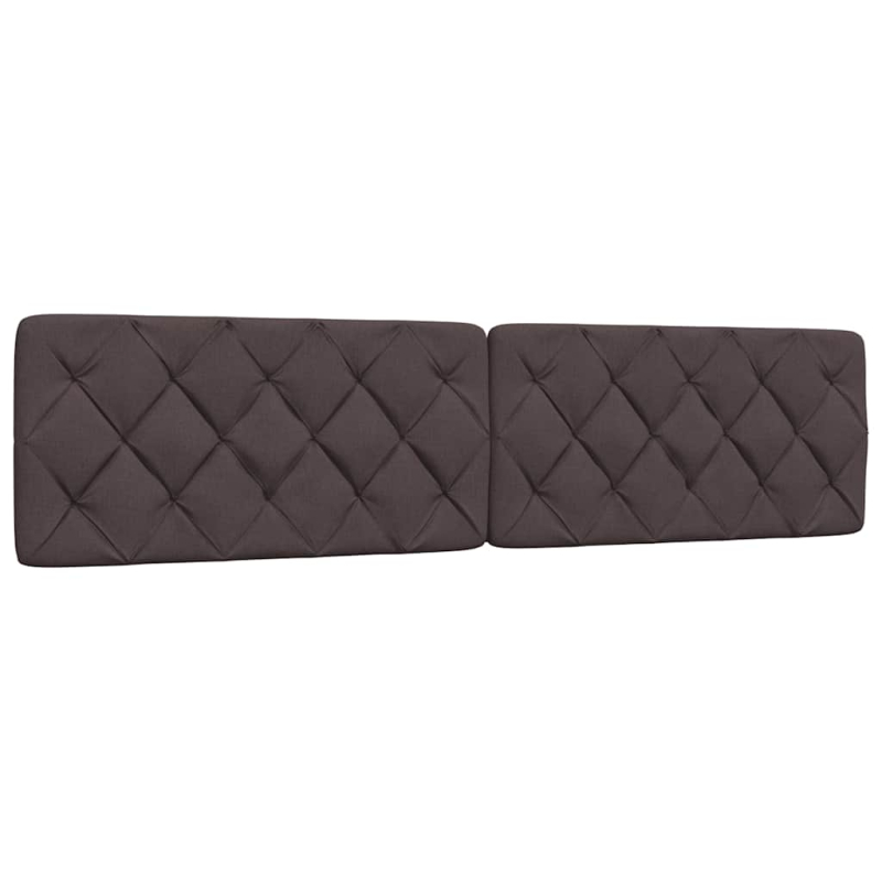 Bett mit Matratze Dunkelbraun 200x200 cm Stoff