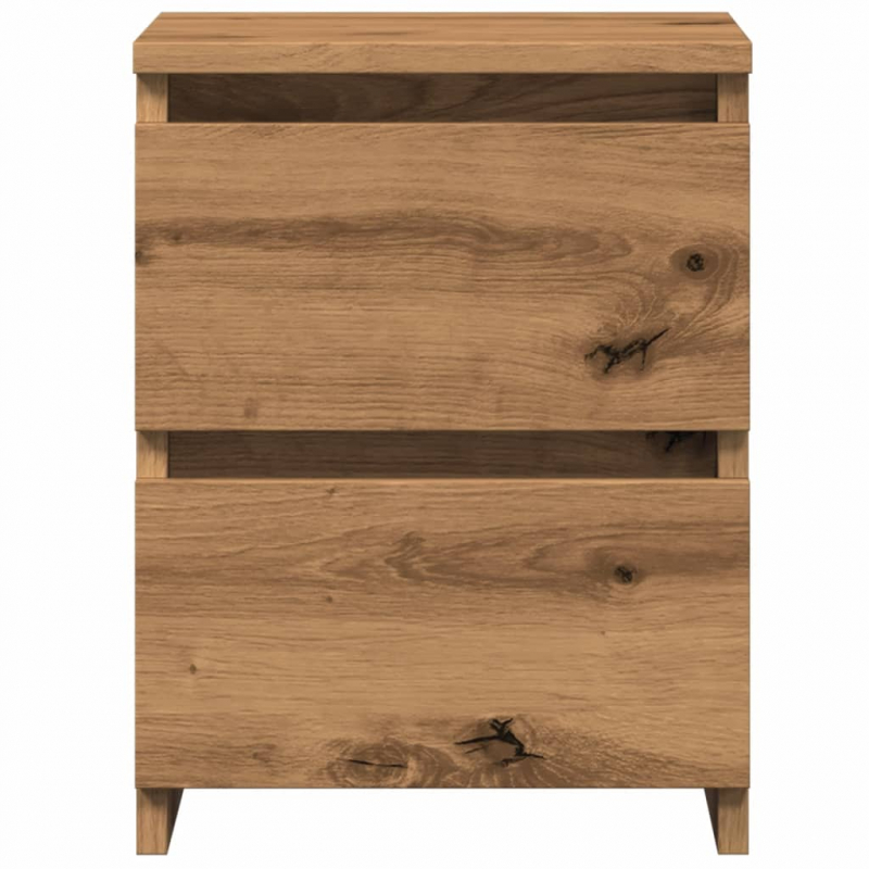 Nachttische 2 Stk. Artisan-Eiche 30x30x40 cm Holzwerkstoff