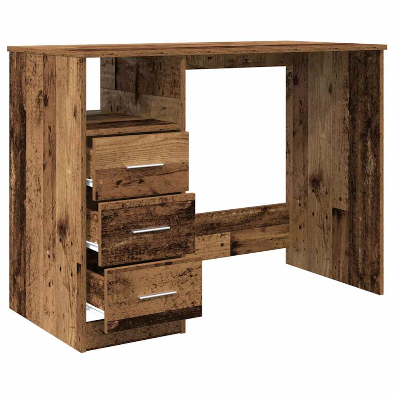 Schreibtisch Altholz-Optik 102x76x50 cm Holzwerkstoff