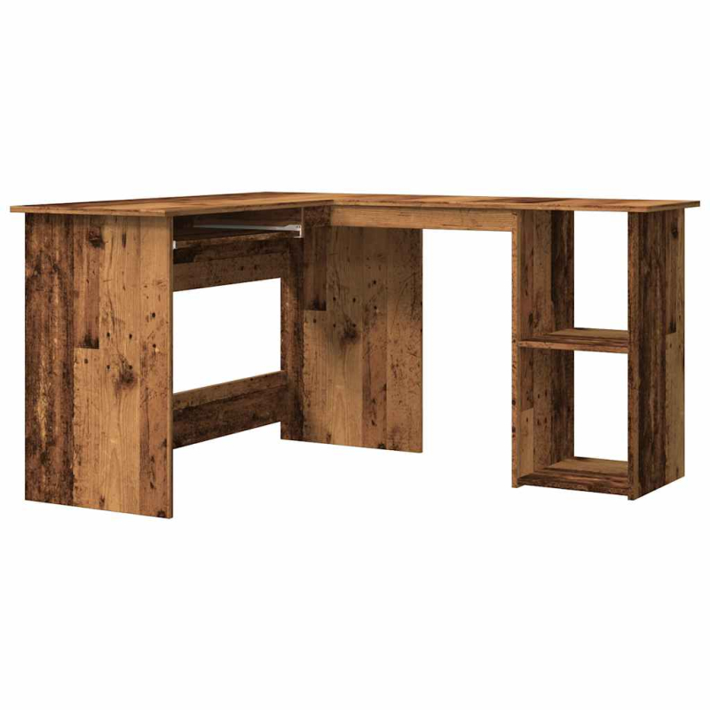 Eckschreibtisch Altholz-Optik 120x140x75 cm Holzwerkstoff