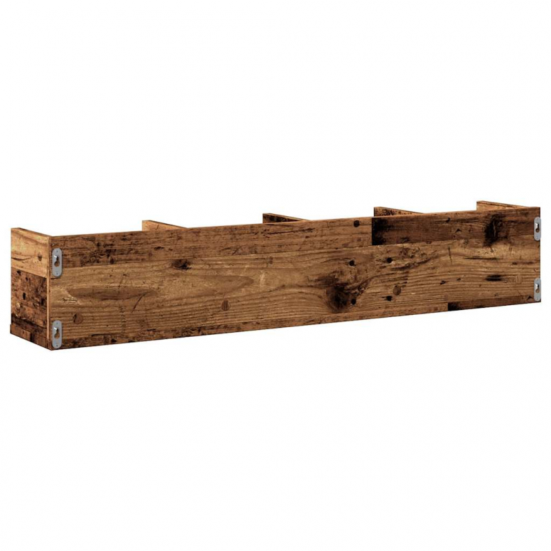 CD-Wandregal Altholz-Optik 100x18x18 cm Holzwerkstoff