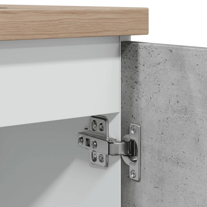 Spülenunterschrank Lyon Betongrau 80x46x81,5 cm Holzwerkstoff