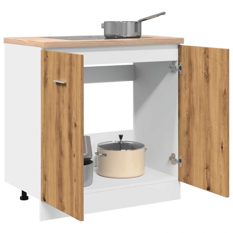 Spülenunterschrank Lyon Artisan-Eiche 80x46x81,5 cm Holzwerkstoff