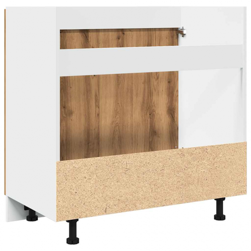 Spülenunterschrank Lyon Artisan-Eiche 80x46x81,5 cm Holzwerkstoff