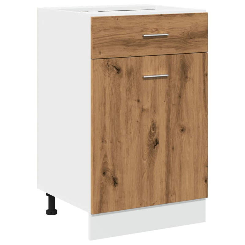Schubunterschrank Lyon Artisan-Eiche 50x46x81,5 cm Holzwerkstoff