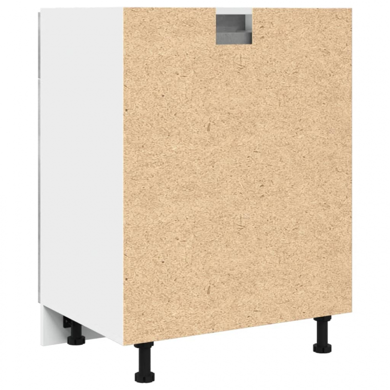 Schubunterschrank Lyon Betongrau 60x46x81,5 cm Holzwerkstoff