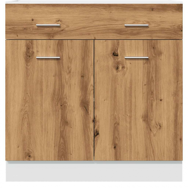 Schubunterschrank Lyon Artisan-Eiche 80x46x81,5 cm Holzwerkstoff