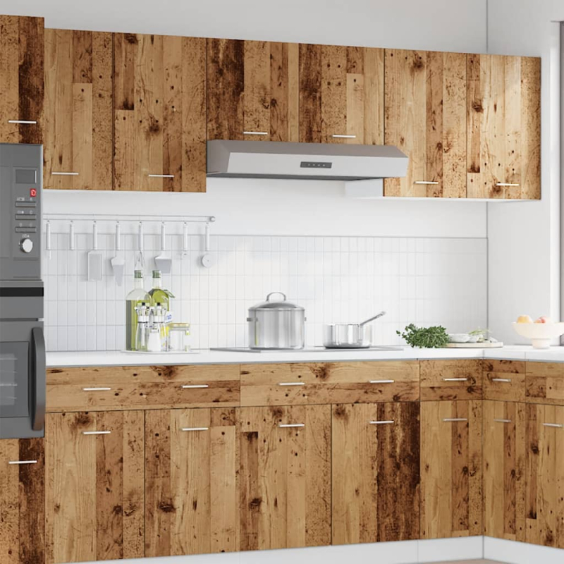 Hängeschränke 2 Stk. Lyon Altholz-Optik 50x31x60 cm Holzwerkstoff