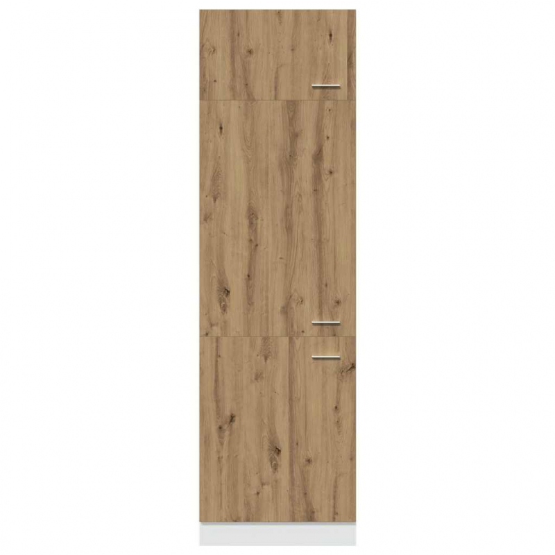 Kühlumbauschrank Lyon Artisan-Eiche 60x57x207 cm Holzwerkstoff