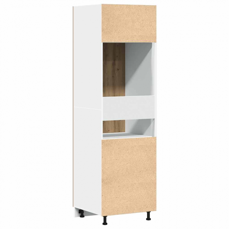 Kühlumbauschrank Lyon Artisan-Eiche 60x57x207 cm Holzwerkstoff