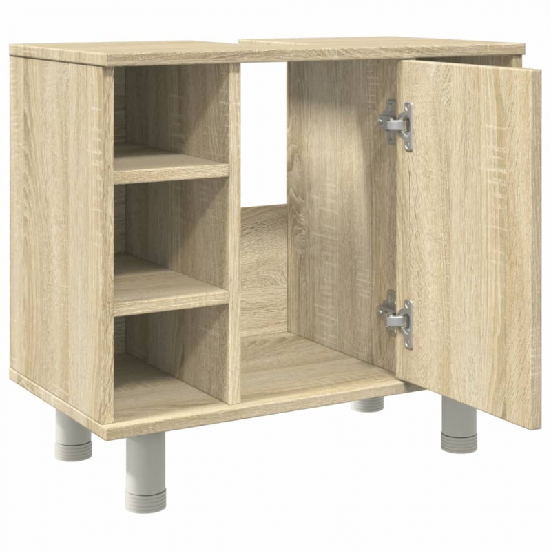 Badezimmerschrank Sonoma-Eiche 60x32x53,5 cm Holzwerkstoff