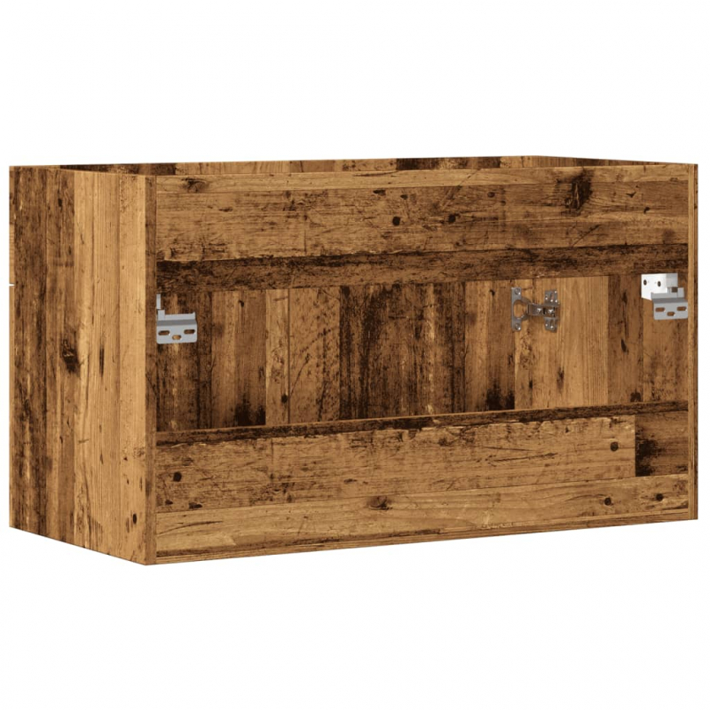 Waschbeckenunterschrank Altholz-Optik 90x38,5x46 Holzwerkstoff