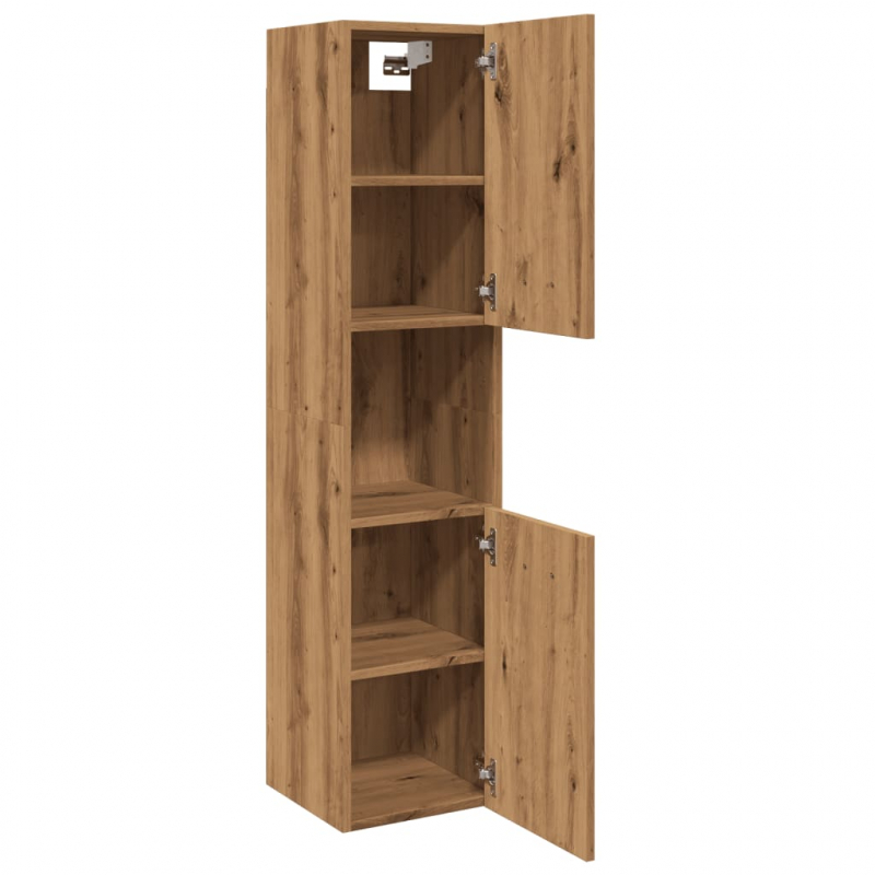Bad-Hängeschrank Artisan-Eiche 30x30x130 cm Holzwerkstoff
