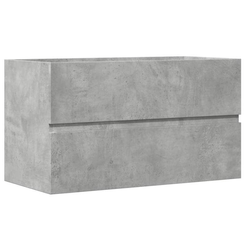 Waschbeckenunterschrank Betongrau 90x38,5x45 cm Holzwerkstoff