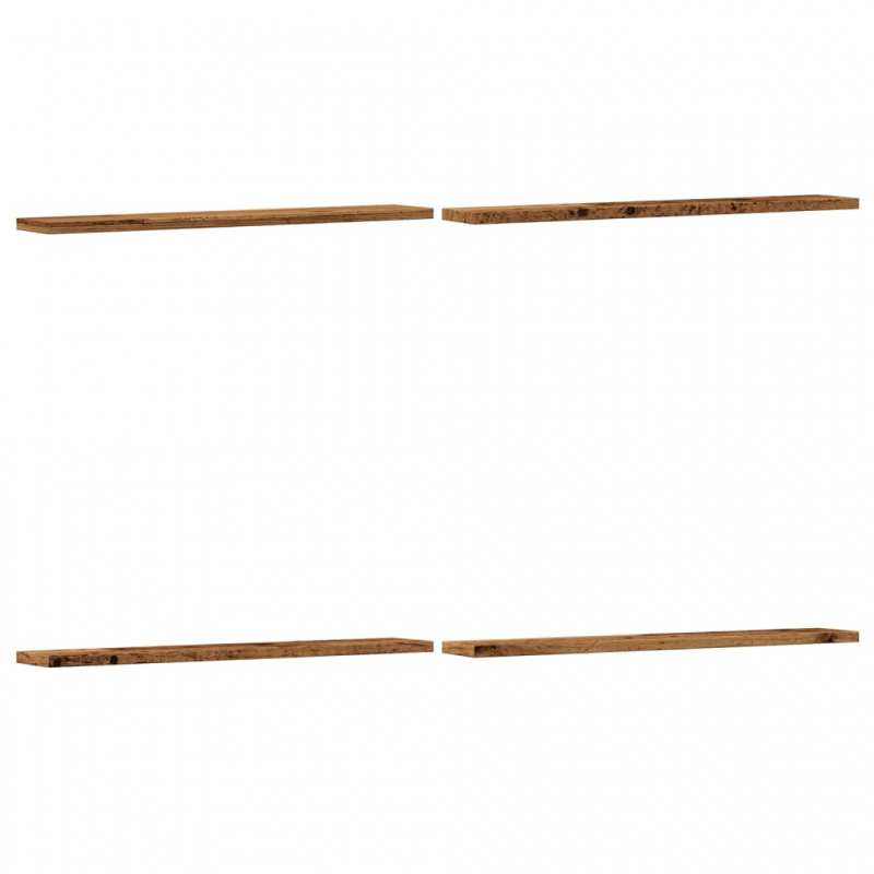 Regalböden 4 Stk. Altholz-Optik 60x10x1,5 cm