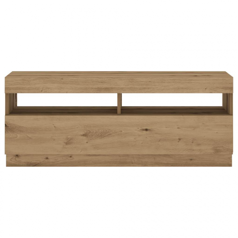 TV-Schrank mit LED-Leuchten Artisan-Eiche 100x35x40 cm
