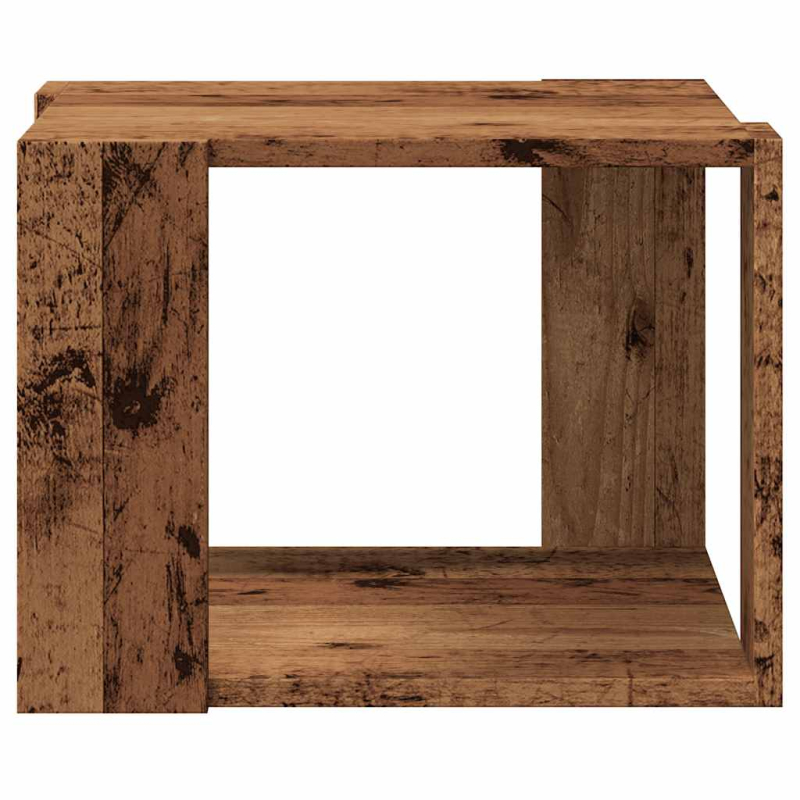 Couchtisch Altholz-Optik 40x40x30 cm Holzwerkstoff