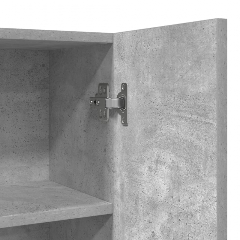 Waschmaschinenschrank Betongrau 70,5x25,5x90 cm