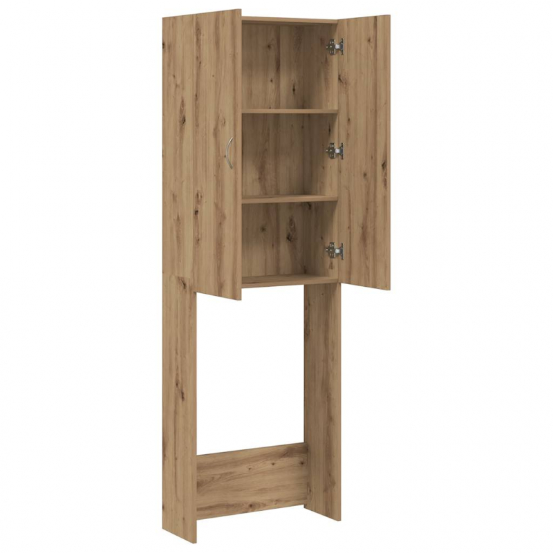 Waschmaschinenschrank Artisan-Eiche 64x25,5x190 cm