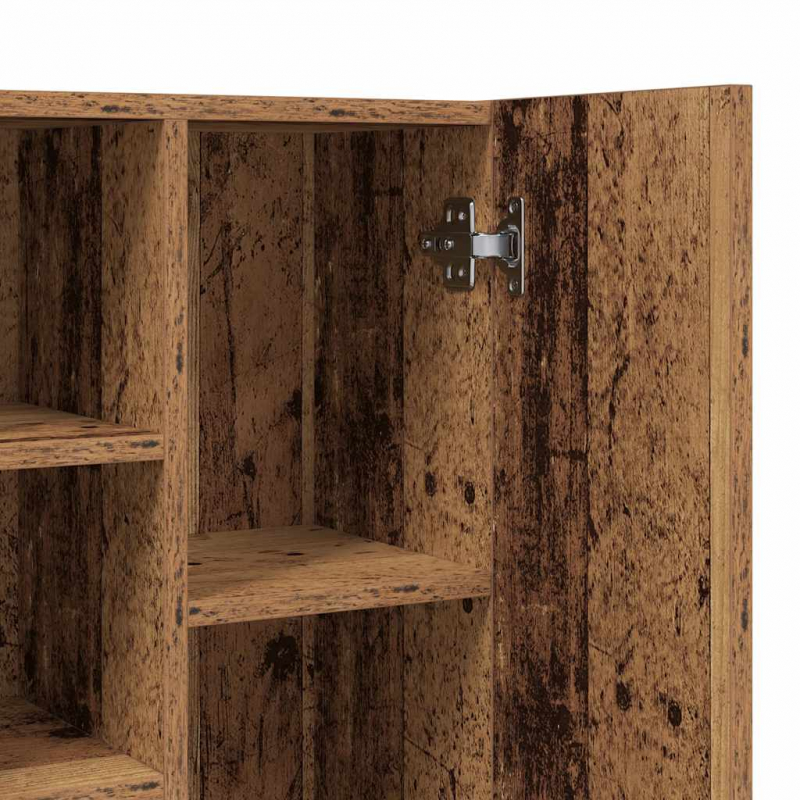 Waschmaschinenschrank Altholz-Optik 64x25,5x190 cm