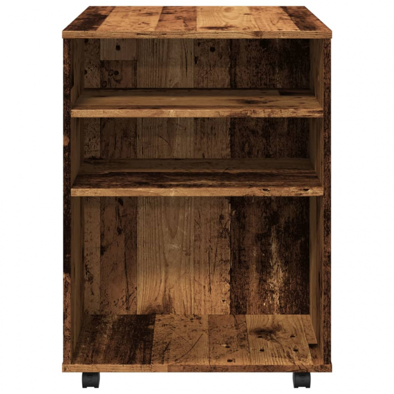 Rollschrank Altholz-Optik 60x53x72 cm Holzwerkstoff