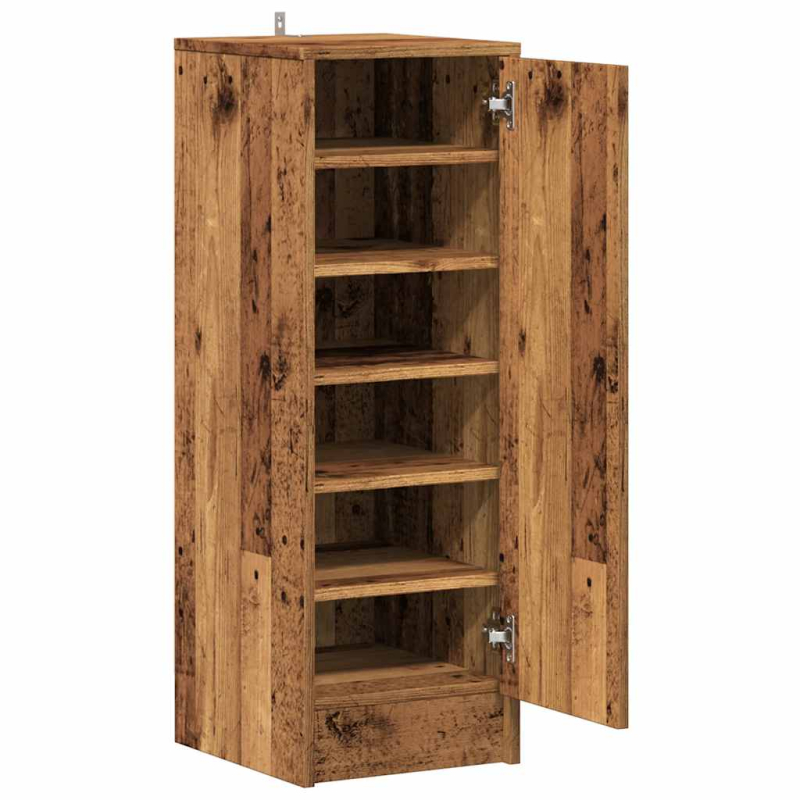 Schuhschrank Altholz-Optik 32x35x92 cm Holzwerkstoff