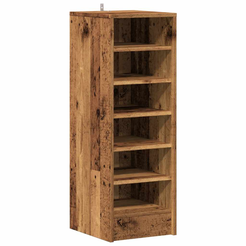 Schuhschrank Altholz-Optik 32x35x92 cm Holzwerkstoff