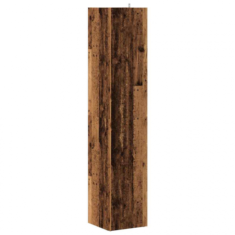 Eckregal Altholz-Optik 33x33x165 cm Holzwerkstoff