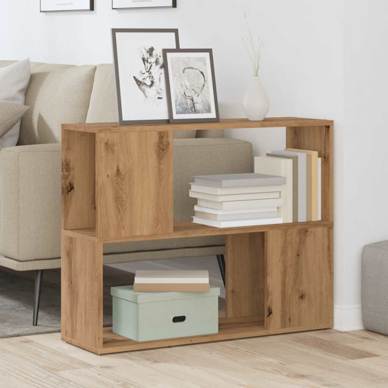 Bücherregal/Raumteiler Artisan-Eiche 80x24x63 cm