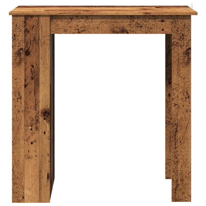 Bartisch mit Regal Altholz-Optik 102x50x103,5 cm Holzwerkstoff