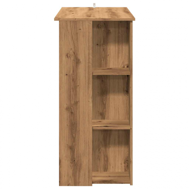 Bartisch mit Regal Artisan-Eiche 102x50x103,5 cm Holzwerkstoff