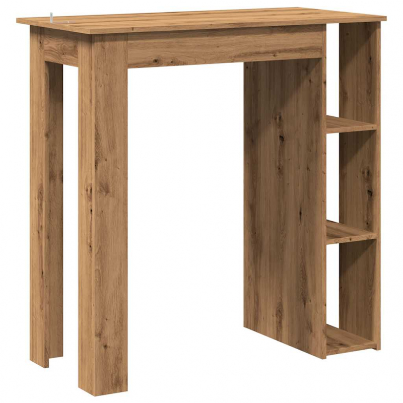 Bartisch mit Regal Artisan-Eiche 102x50x103,5 cm Holzwerkstoff