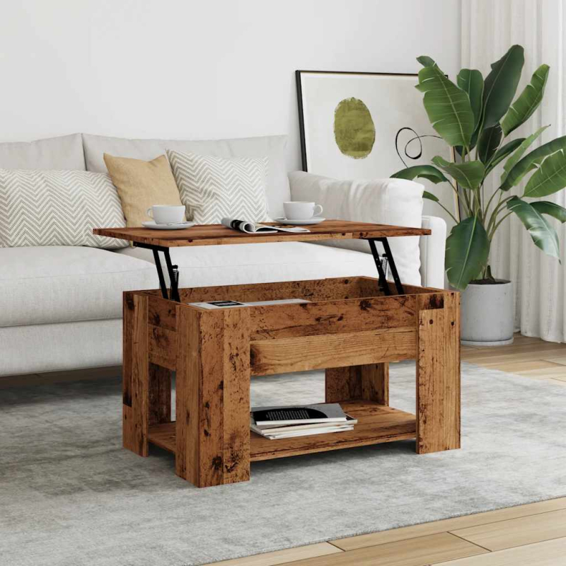 Couchtisch Altholz-Optik 79x49x41 cm Holzwerkstoff