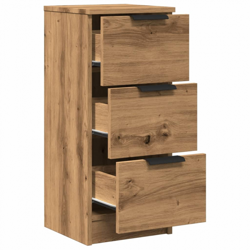 Sideboards 2 Stk. Artisan-Eiche 30x30x70 cm Holzwerkstoff