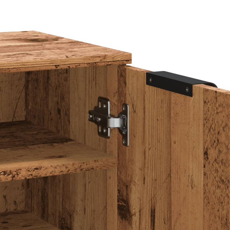 Schuhschrank Altholz-Optik 59x35x100,5 cm Holzwerkstoff