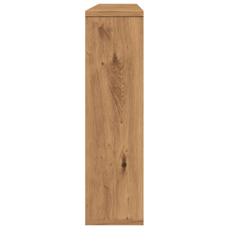 Spiegelschrank mit LED-Leuchten Artisan-Eiche 76x15x55 cm