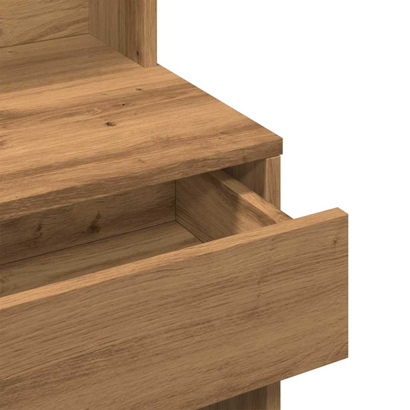 Schminktisch mit Spiegel Artisan-Eiche 74,5x40x141 cm