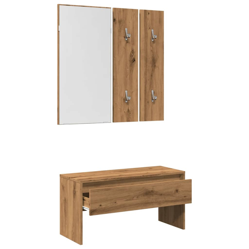 Garderoben-Set Artisan-Eiche Holzwerkstoff