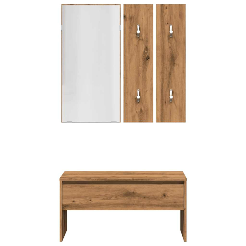 Garderoben-Set Artisan-Eiche Holzwerkstoff