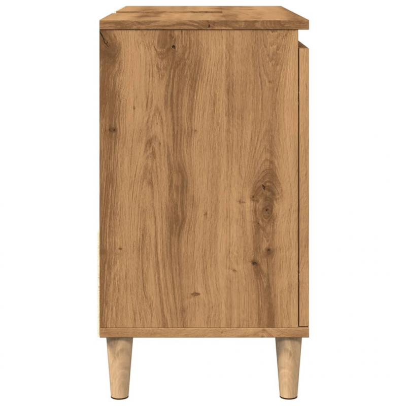 Waschbeckenunterschrank Artisan-Eiche 65x33x60 cm Holzwerkstoff