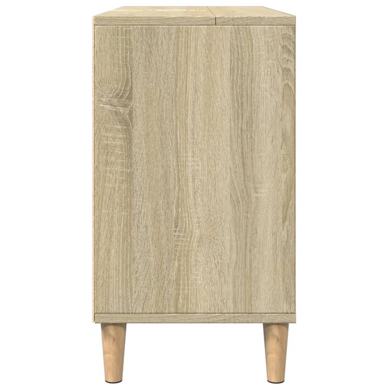 Badschrank Sonoma-Eiche 80x33x60 cm Holzwerkstoff