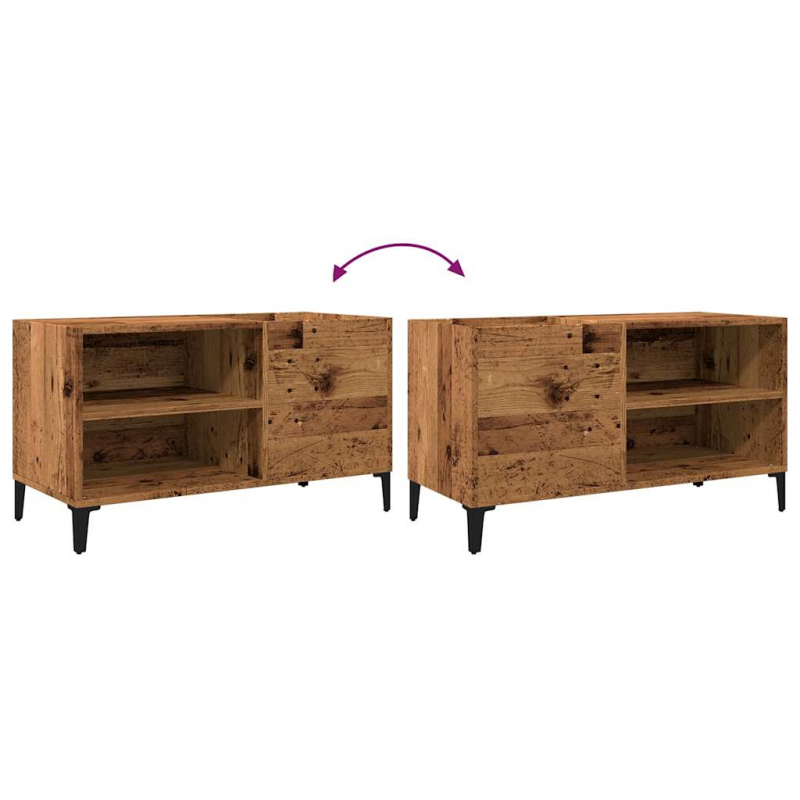 Plattenschrank Altholz-Optik 84,5x38x48 cm Holzwerkstoff