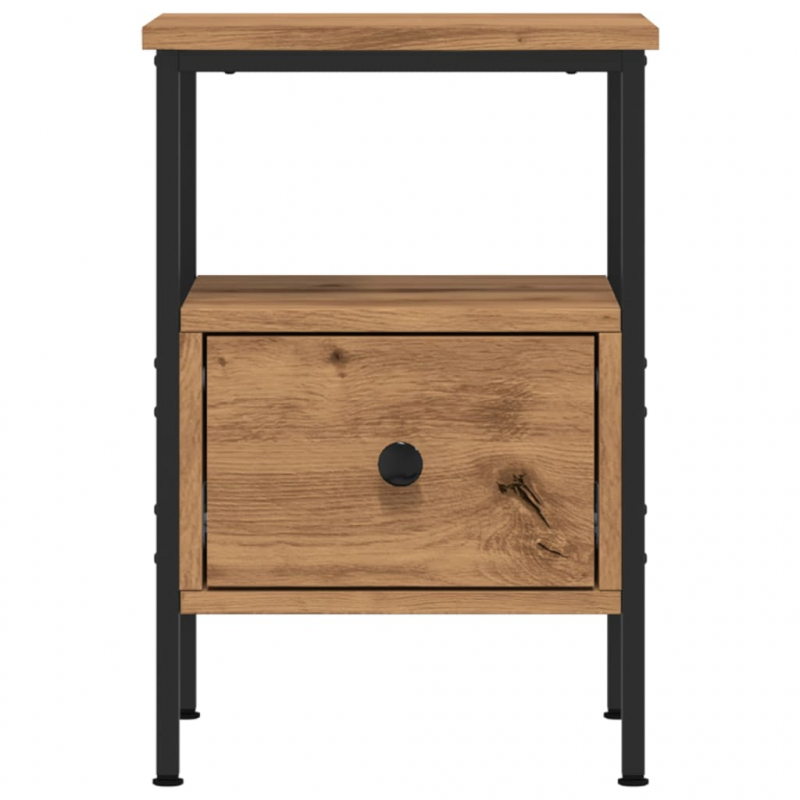 Nachttische 2 Stk. Artisan-Eiche 34x36x50 cm Holzwerkstoff
