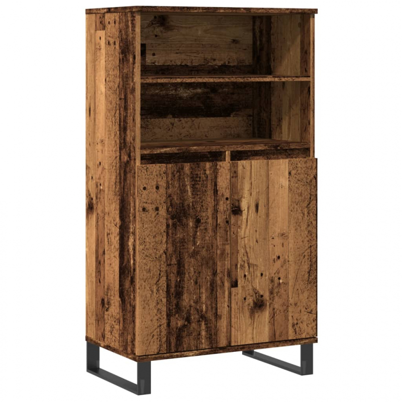 Highboard Altholz-Optik 60x36x110 cm Holzwerkstoff