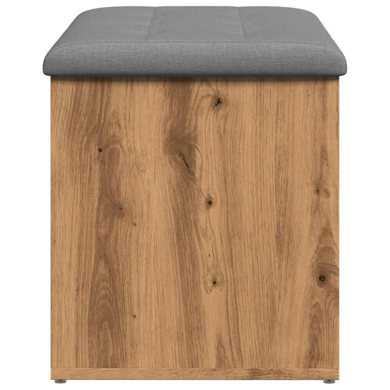 Sitzbank mit Stauraum Artisan-Eiche 82x42x45 cm Holzwerkstoff