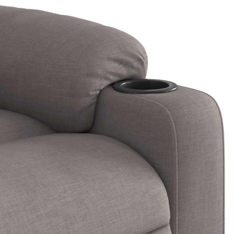 Massagesessel Taupe Stoff