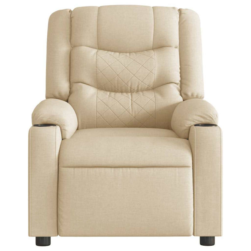 Massagesessel Creme Stoff