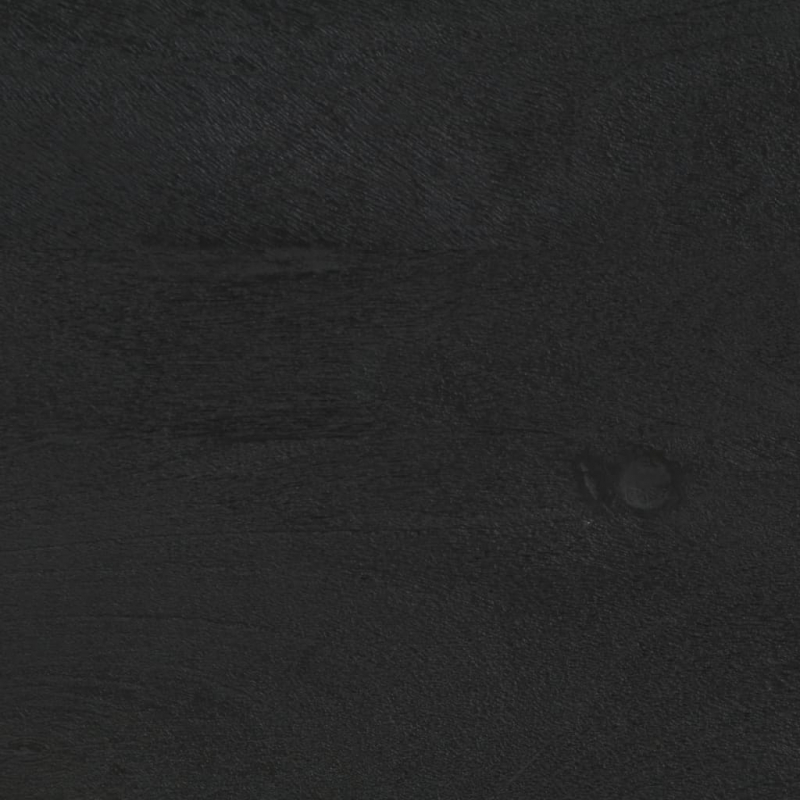 Nachttisch Schwarz 40x33x46 cm Massivholz Mango