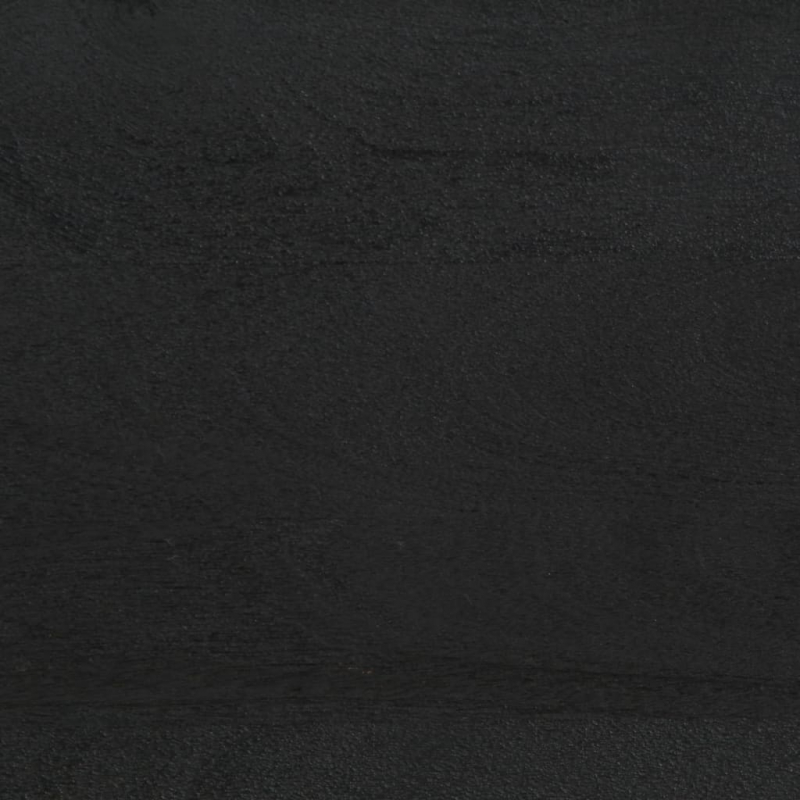 Nachttisch Schwarz 40x33x46 cm Massivholz Mango