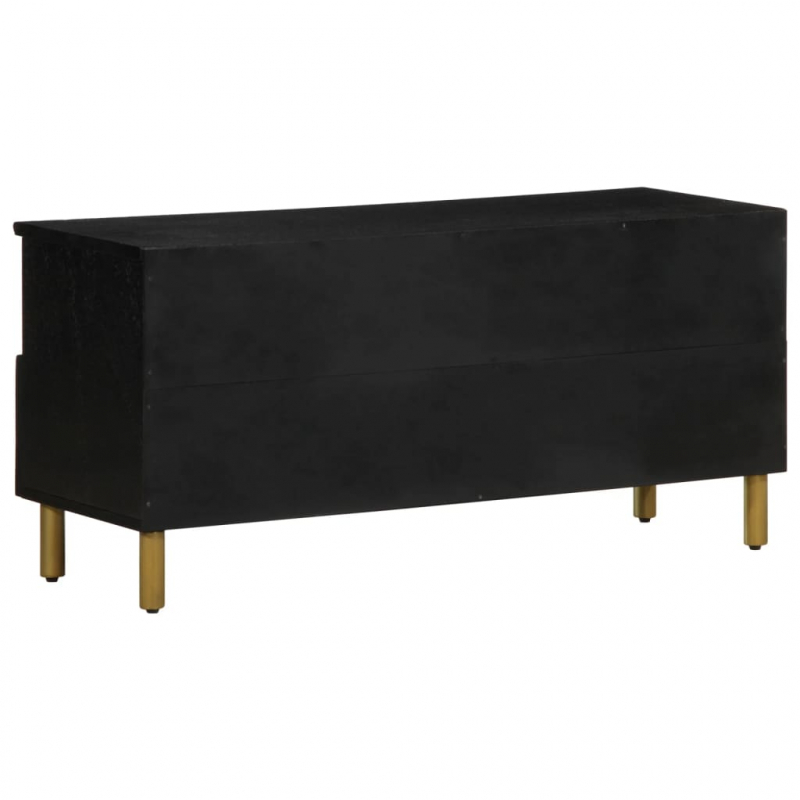 TV-Schrank Schwarz 100x33x46 cm Holzwerkstoff